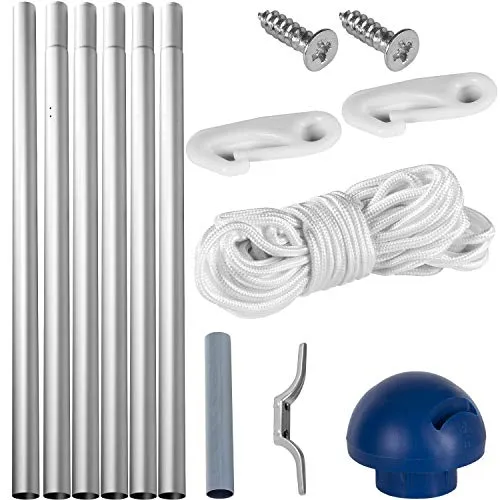 FLAGMASTER Teleskop Fahnenmast Aluminium 6,50 m