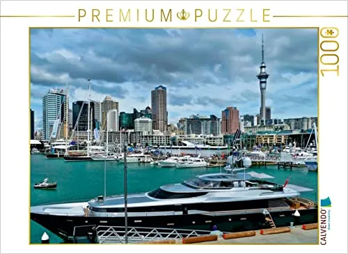 Calvendo Auckland, Neuseeland 1000 Teile Puzzle - Klassisches Puzzle mit 1000 Teilen, zeigt atemberaubende Hafenansichten aus Neuseeland und ist ideal für entspannende Stunden mit der Familie.