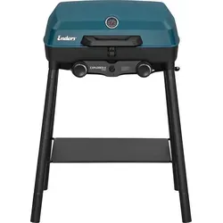 Enders Camping Gasgrill Explorer II Pro - 2 Brenner Edelstahl - Grills, 2 getrennt regelbare Edelstahlbrenner für perfektes Grillen, Kochen und Backen - ideal für Balkon und Picknick!