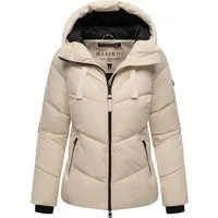 Marikoo Damen Wintersteppjacke Kwamee mit Kapuze - Sportlich-elegante Wintersteppjacke mit Fleecefutter für optimalen Tragekomfort. Der Zwei-Wege-Reißverschluss und die integrierte Kapuze bieten Schutz an kalten Tagen. Praktische Taschen sorgen für zusätzlichen Nutzen.