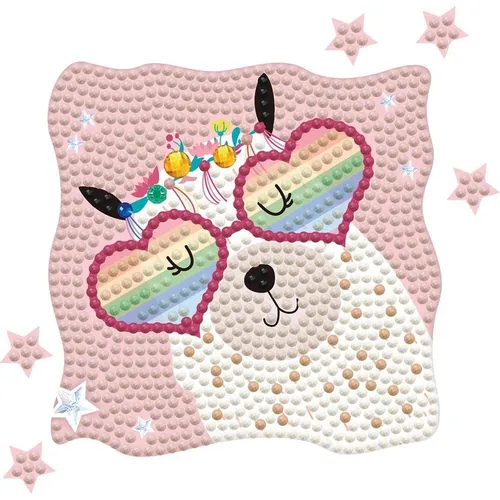 Produktbild Diamond Dotz Diamond Painting Lama Regenbogen (42422039)