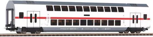 Piko 58801 Cars IC 2 Dost 2 Klasse DB VI - Reisewaggons für Modelleisenbahnen, detailgetreues Schienenfahrzeug in dunkelgrün oder grau für realistische Modellbahnszenen