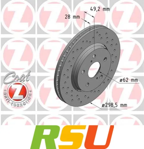 Produktbild Zimmermann Bremsscheibe SPORT Z 590.2828.52