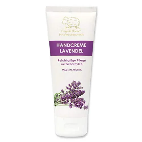 Handcreme mit Schafmilch - Lanolin i.d.Tube - 70 ml - Lavendel - Florex Schafmilchkosmetik
