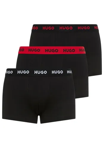 HUGO UNDERWEAR Trunk Triplet Pack Herren M - Herrenunterhosen im praktischen 3er-Pack, aus hochwertigem Jersey mit 95% Baumwolle für optimalen Tragekomfort und elastischen Bund mit Logoschriftzug.