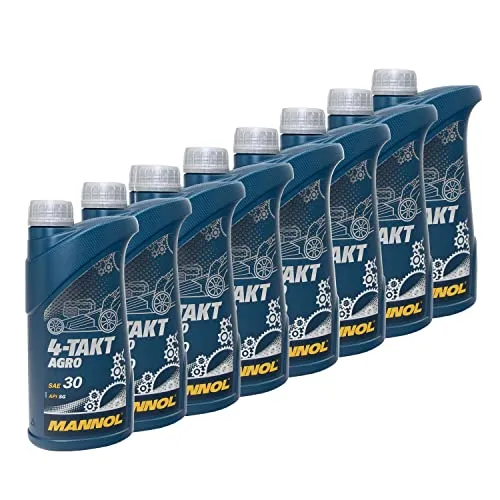 Motoröl für 4-Takt Rasenmäher Agro SAE 30 MANNOL MN7203-1 8 X 1 Liter