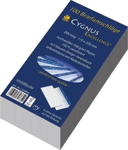 MAILmedia Briefumschlag CYGNUS EXCELLENCE DIN lang 100 Briefumschläge