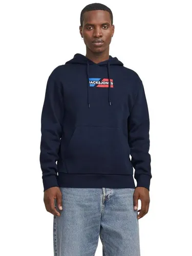 JACK & JONES JJECORP Graphic Sweat Hood NOOS - Stylischer Kapuzenpullover für Herren von JACK & JONES, ideal für lässige Outfits und Bequemlichkeit im Alltag.