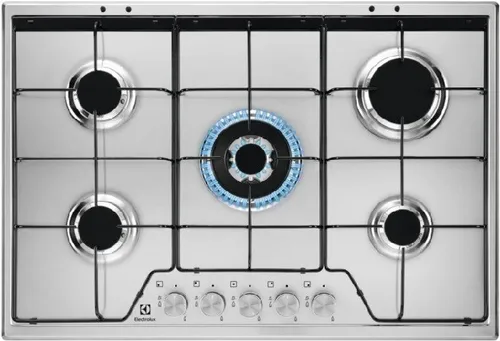 Electrolux KGS7534SX Edelstahl Gasfeld mit 5 Brennern