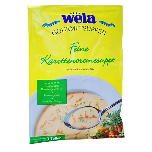 WELA Feine Karottencremesuppe 750ml köstlich lecker vegan