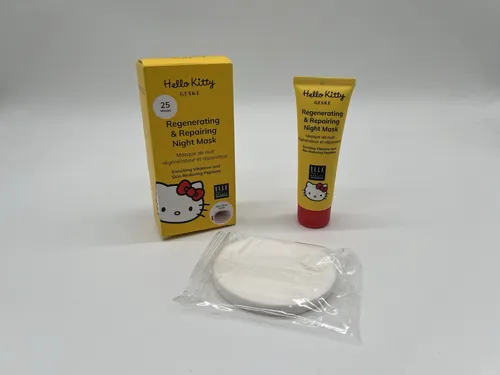 Geske Hello Kitty Regenerierende & Reparierende Nachtmaske, 25x Masken, 50ml