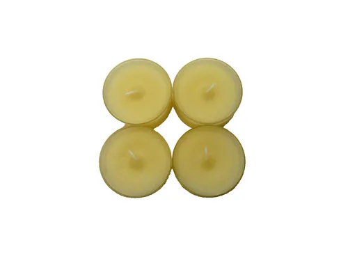 Maxi Teelichter Creme transparente Hülle Acryl Cup 10h Brenndauer Wenzel 4