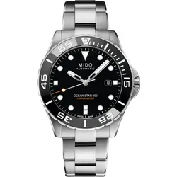 MIDO M026-207-11-051-00 Ocean Star Automatik Herren Armbanduhr - Armbanduhren für Herren mit 200 m Wasserdichtigkeit, ideal für Taucher und sportliche Aktivitäten. Ausgestattet mit Saphirglas und automatischem Uhrwerk für präzise Zeitmessung.