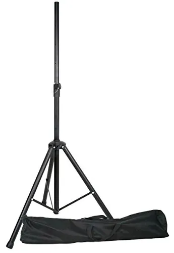 E-Lektron SPST-1 Boxenständer mit Tragetasche - Lautsprecherständer für Boxen mit 35mm Ständereinsatz, höhenverstellbar von 1.2 bis 1.85m, ideal für Veranstaltungen und Proben. Lieferung inklusive praktischer Tragetasche.