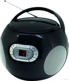 Soundmaster SCD2120SW Radioempfänger mit CD - Kompakter Radioempfänger mit CD-Player in elegantem Schwarz, ideal für Musikliebhaber und vielseitige Nutzung im Zuhause.
