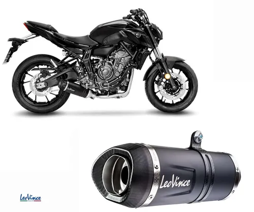 Produktbild Komplette Auspuff Leovince Zugel LVONE EVO BLACK 2/1 YAMAHA MT-07 2021 2024