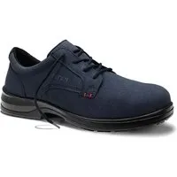 Elten Sicherheitshalbschuh Broker Xxb Blue Low ESD S1 Gr. 44 - Arbeitsschuhe mit atmungsaktivem Mikrofaser-Obermaterial und Stahlkappe, ideal für Sicherheit am Arbeitsplatz und ESD-Schutz.