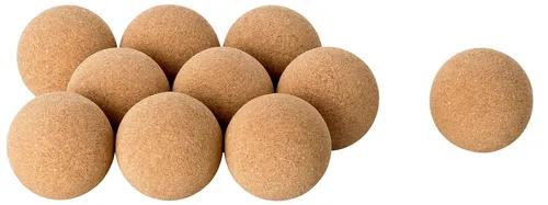 Kork-Deko.de Massagerolle Faszienball aus Presskork, Ø 50 mm – Massageball für Hände & Füße