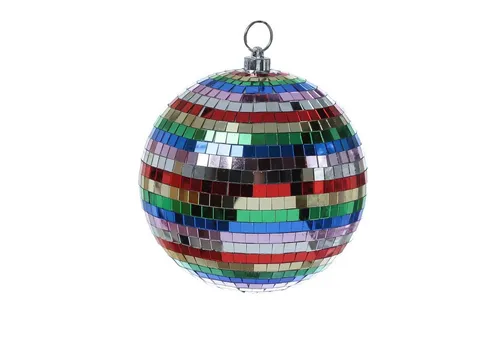 SATISFIRE Discolicht Spiegelkugel 20cm - Mehrfarbige Diskokugel für unvergessliche Partys - Disco-Lichter: 20cm Spiegelkugel mit Echtglasfacetten für maximalen Glanz und legendären Diskoeffekt. Ideal für Tanzflächen und Partys, sorgt für faszinierende Lichtspiele!