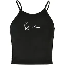 Karl Kani Damen KKWQ22001BLK KK Small Signature Tape Top Black, M