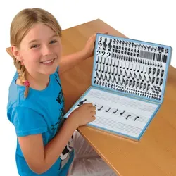 Magnetbox Notenlernen - Party-Deko für Kinder, mit über 150 magnetischen Noten und Zeichen – spielerisch Noten lesen und schreiben lernen!