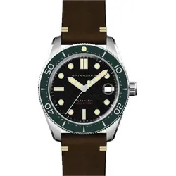 Spinnaker SP-5100-02 Croft Automatik Herrenuhr 40mm - Schwarz - Chronographen mit 15 ATM Wasserdichtigkeit und robustem Saphirglas, ideal für sportliche Herren, die eine stilvolle und funktionale Uhr suchen.