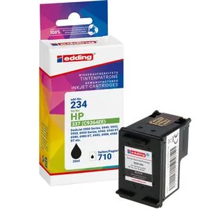 kompatibel für HP 337, C9364E, 710 Seiten, 20ml, schwarz Edding Tinte EDD-234