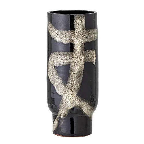 Bloomingville Vase Vefa, schwarz, Terrakotta in schwarz von Bloomingville