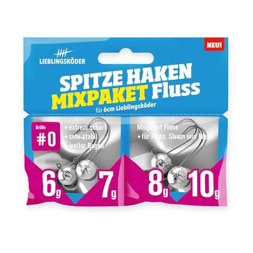 Lieblingsköder Spitze Haken #0 Mixpaket Fluss von Lieblingsköder