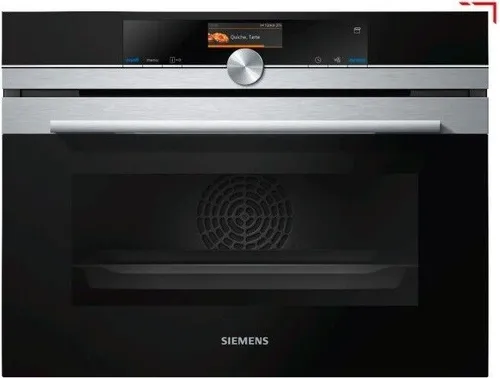 Siemens CS636GBS2 iQ700 Einbau-Kompaktbackofen - Backofen mit coolStart-Funktion für schnelle Aufheizung, Dampfgaren für perfekte Ergebnisse und umweltfreundlichem humidClean Reinigungssystem.