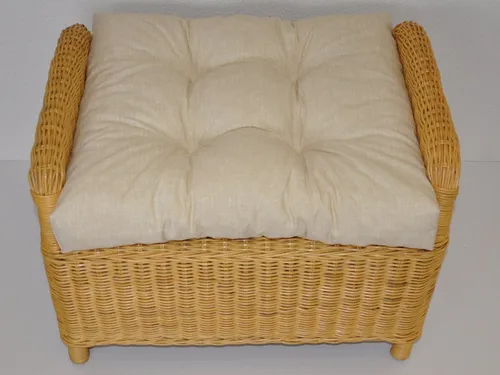 Rattani Sesselauflage Polster Kissen für Rattan Ohrensessel Rattansessel beige