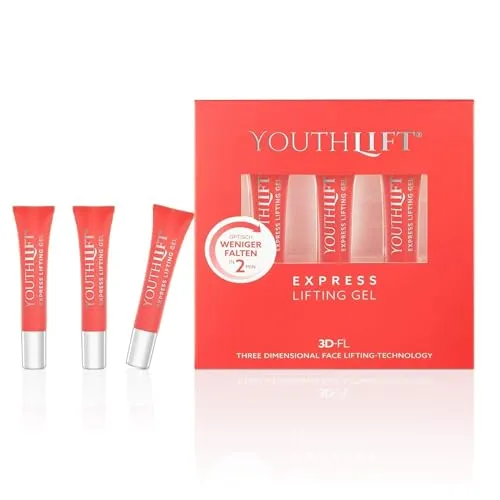 YOUTHLIFT Express Lifting Gel - Anti Aging-Gel mit Sofort-Effekt - Tagespflege mit 3D-Lifting-Technologie für sichtbar glattere Haut in 2 Minuten. Ideal für trockene, schlaffe Haut, vegan und silikonfrei.