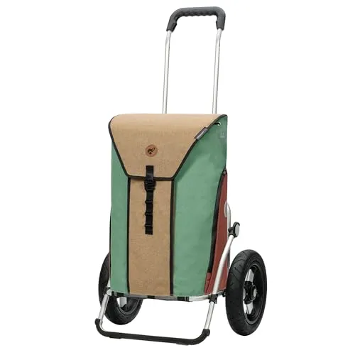 Andersen Einkaufsshopper Royal Shopper Oli.P 2.1 - Beige oder Blau - Einkaufsshopper mit 50 kg Tragkraft, leicht und faltbar. Ideal für den täglichen Einkauf und als Fahrradanhänger nutzbar. Handgefertigt in Deutschland mit 3 Jahren Garantie!