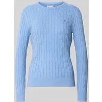 GANT Damen Stretch Cotton Cable C-Neck Pullover von GANT