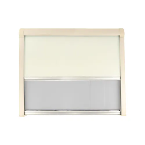 Verdunklungsrollo Insektenschutz Kassettenrollo 100x65cm Ivory Fenster rahmenlos