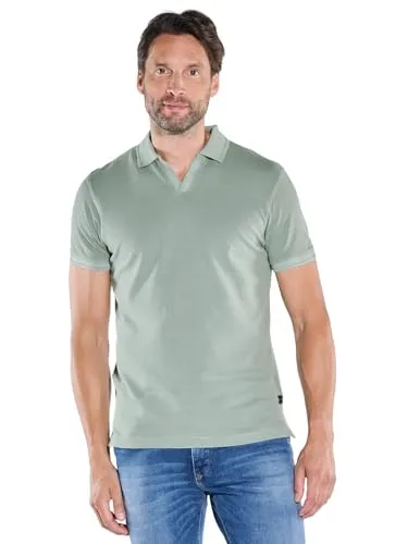 engbers Herren Herren Polo-Shirt Uni, Khaki, 39175, Khaki in Größe 3XL