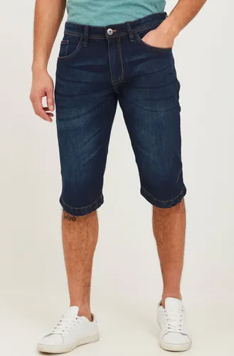 Indicode Jeansshorts IDQuince in Dunkelblau - Größe L - Moderne Jeansshorts für lässige Looks, aus 98% Baumwolle für hohen Tragekomfort und mit praktischen Eingrifftaschen. Ideal für den Sommer!