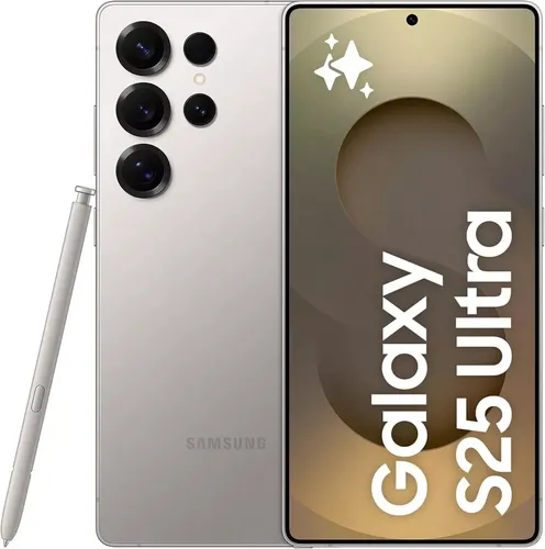 Samsung Galaxy S25 Ultra - 256GB Titanium Gray - Handy & Smartphone mit Dreifach-Kamera, eSIM und 5G-Konnektivität für ultra-schnelle Datenübertragung und beeindruckende Fotos.