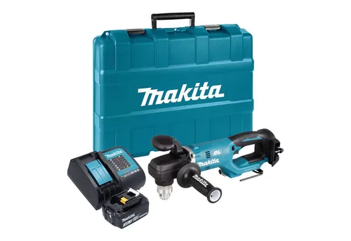 Makita DDA 450 SF1K Akku Winkelbohrmaschine 18 V - Leistungsstarke Akku Winkelbohrmaschine mit 70 Nm, inkl. 3,0 Ah Akku und Ladegerät. Ideal für vielseitige Bohr- und Schraubanwendungen in engen Räumen.