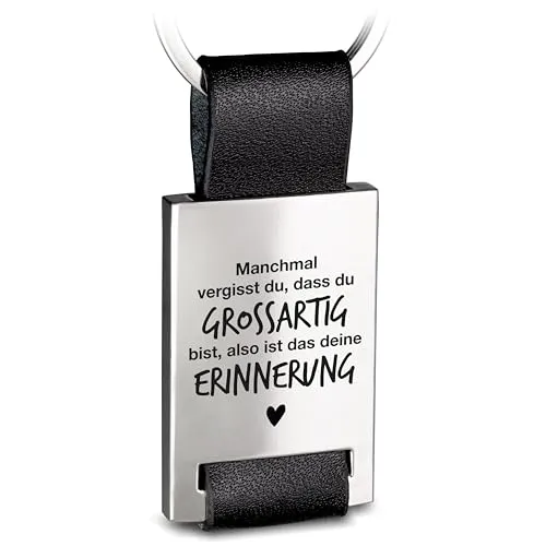 FABACH Beste Freundin Schlüsselanhänger mit Gravur aus Leder - Bester Freund Geschenke Schlüsselanhänger - Beste Freundinnen Geschenk Engel Glücksbringer Freundin - Erinnerung