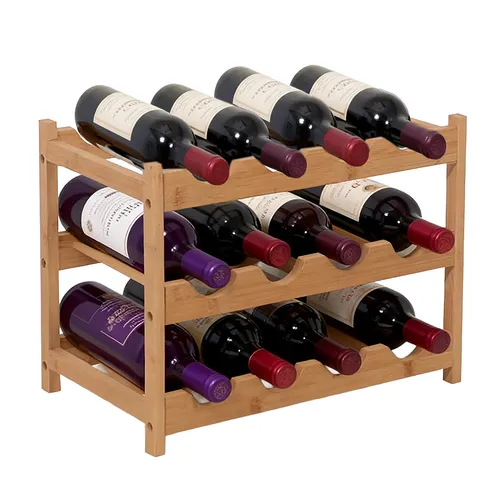 Weinregal Flaschenregal Weinflaschenhalter Weinhalter Flaschenständer Bambus