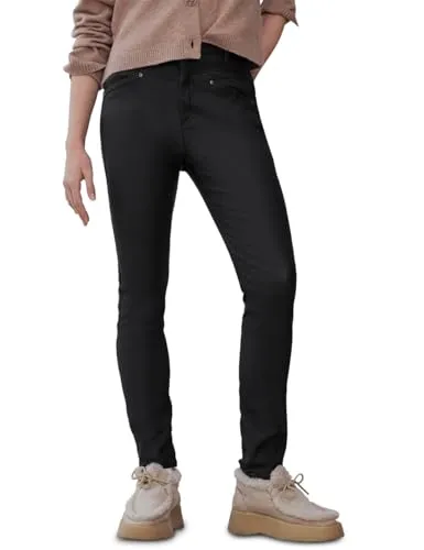 Street One Studio Coated Slim Fit Hose Black 34