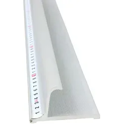 Sicherheitslineal 155 cm, Metall, silber