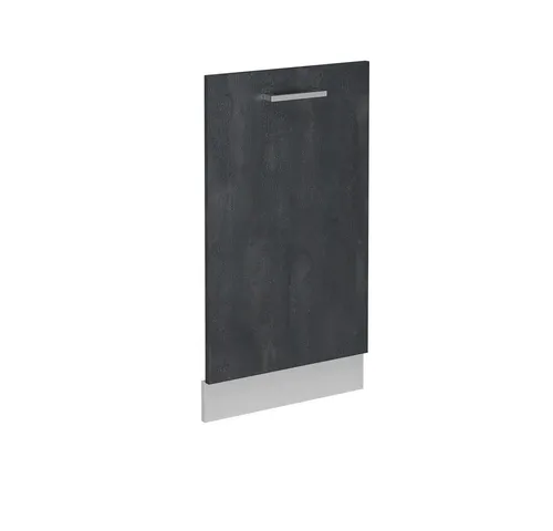 Vicco Frontblende R-Line, Schwarz Beton/Weiß, 45 cm - Sockelblenden für eine elegante und moderne Küchengestaltung, verwandelt Ihren Geschirrspüler in eine vollintegrierte Lösung.