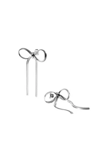 Purelei Paar Ohrstecker Bow – Elegante Schleifen Ohrringe in silber von PURELEI