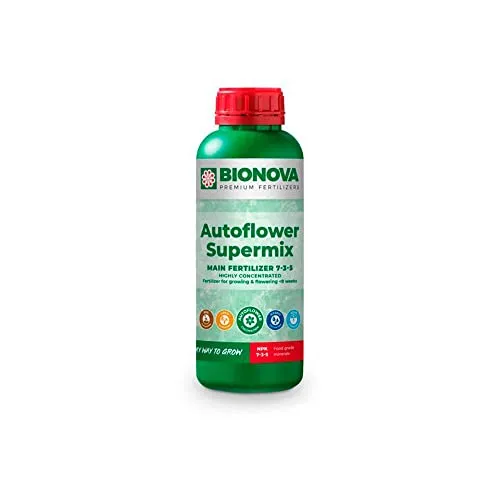 Produktbild Bio Nova AutoFlowering SuperMix Spezialdünger für kurzblühende Pflanzen 1L