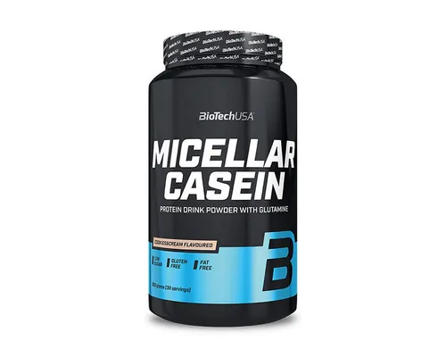 BioTech USA Micellar Casein Vanille 908 g - Protein Shakes & Muskelaufbau, langsam verdauliches Protein für optimale Muskelregeneration während der Nacht.
