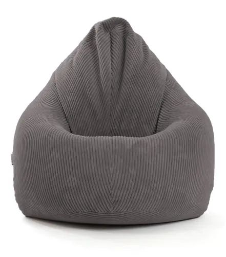 mokebo Sitzsack Der Tagträumer XXL aus Cordstoff - Sitzsäcke: Hergestellt in Deutschland aus hochwertigem, allergikerfreundlichem Cordstoff. Flexibles Füllmaterial passt sich perfekt an und sorgt für ultimativen Komfort.