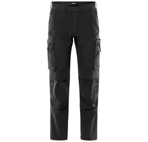 Fristads Stretch-Arbeitshose 2653 Lws - Hochwertige Arbeitshose mit 4-Wege-Stretchmaterial für optimale Bewegungsfreiheit. Robuste Verarbeitung mit CORDURA®-Verstärkungen und praktischen Taschen für Werkzeug und Zubehör.