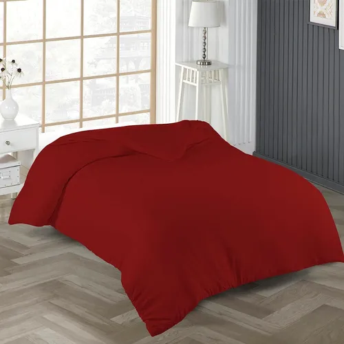livessa Bettbezug Baumwolle - Allergiker Bettwäsche, ultra weich und atmungsaktiv - Bettwäsche für Allergiker in Kirschrot, 135x200 cm, aus 100% Baumwolle und OEKO-TEX® zertifiziert für höchsten Schlafkomfort.